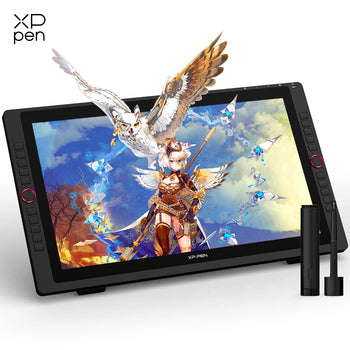 XPPen Artist 22R Pro Graphics Tablet Monitor 21.5 inch Drawing Tablet Screen 60 Tilt 20 Shortcut Keys 2 Wheels 120%sRGB